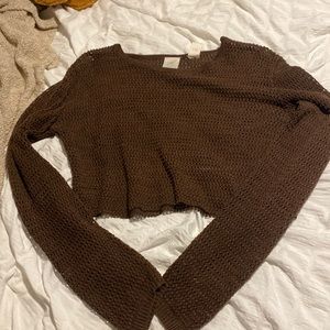 brown hole sweatshirt